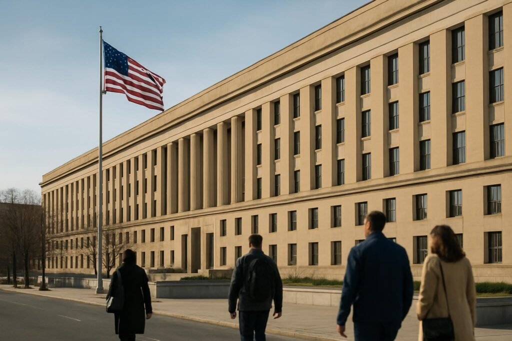 Federal government building illustrating The Fifth Risk summary and the work of federal agencies