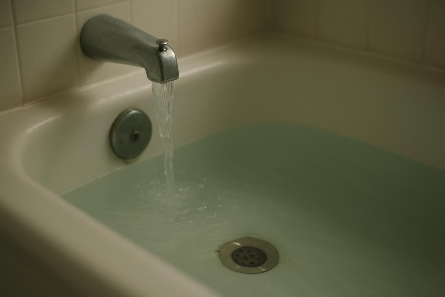 Bathtub filling while draining, a simple picture of a stock and flows
